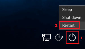 Restart Windows 10 Computer From Login Screen