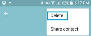 Delete Contact On Android Phone