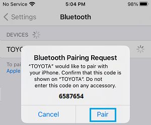 Vincular el iPhone con el Bluetooth del coche 