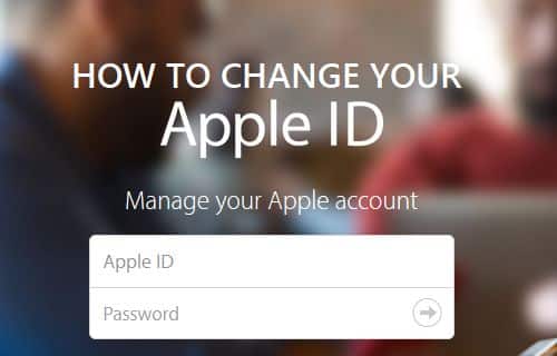 Change Apple ID