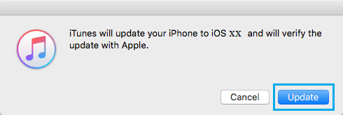 Actualizar el iPhone con iTunes