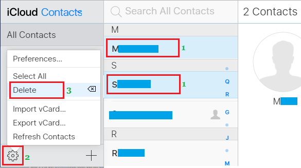 Delete Multiple iPhone Contacts Using iCloud
