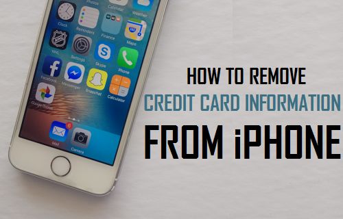 Remove Credit Card Information From iPhone