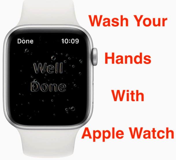Lavado de manos del Apple Watch