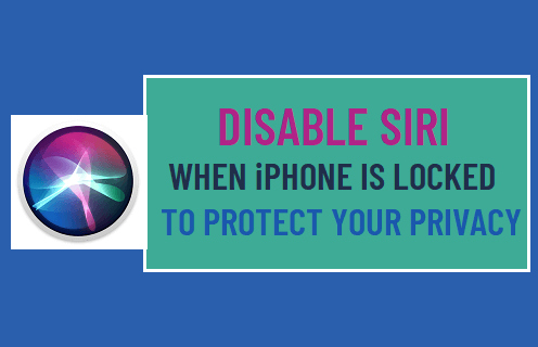 Disable Siri When iPhone is Locked