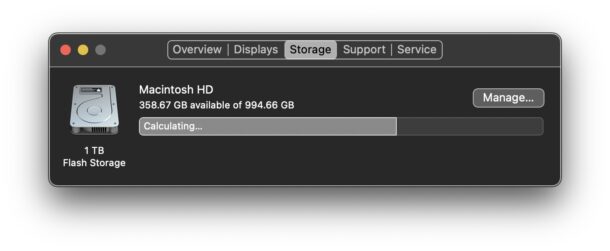Espacio de almacenamiento purgable en el Mac