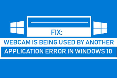 Webcam is Being Used By Another Application