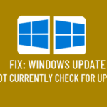 Repair: Home windows Replace Can not At present Examine for Updates