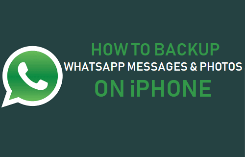 Backup WhatsApp Messages and Photos On iPhone