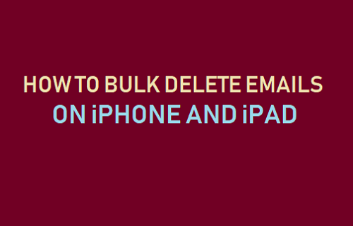 Bulk Delete Emails on iPhone or iPad