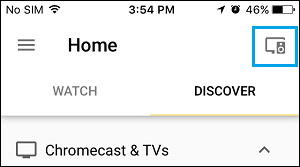 Icono del dispositivo en la aplicación Google Home