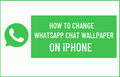 how to change chat wallpaper in whatsapp iphone