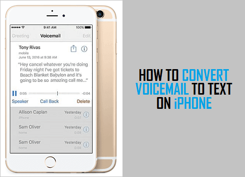 Convert Voicemail to Text On iPhone