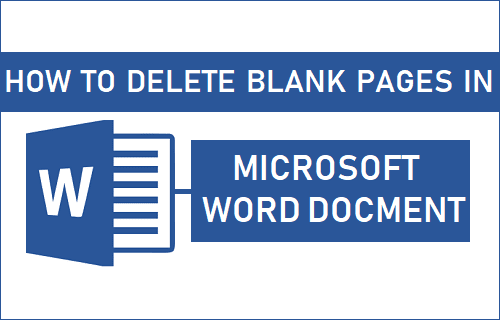 Delete Blank Pages in Microsoft Word Document