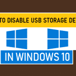 Disable USB Storage Devices in Windows 10