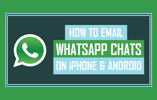 Email WhatsApp Chats on iPhone and Android