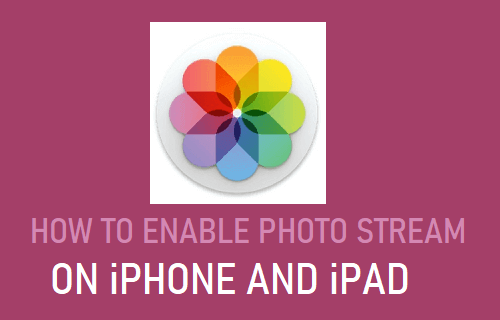 Enable Photo Stream on iPhone and iPad