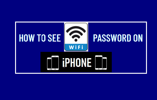 See WiFi Password on iPhone