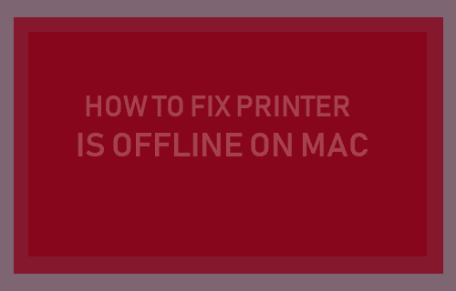 Printer is Offline Error On Mac