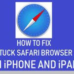 Fix Stuck Safari Browser on iPhone or iPad