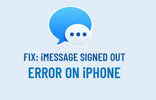 Fix iMessage Signed Out Error on iPhone