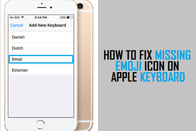 Fix Missing Emoji Icon on Apple Keyboard
