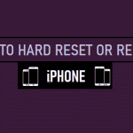 Hard Reset iPhone