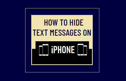 Hide Text Messages on iPhone