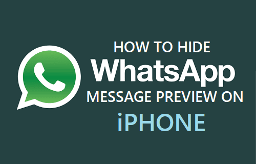 Hide WhatsApp Message Preview On iPhone