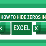 Hide Zeros in Excel