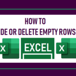 Hide or Delete Empty Rows in Excel