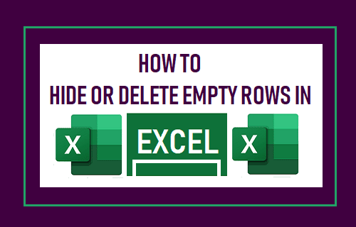 Hide or Delete Empty Rows in Excel