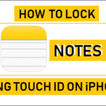 Lock Notes On iPhone Using Touch ID