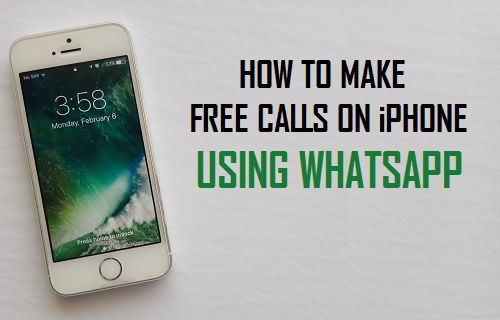 Make Free Calls On iPhone Using WhatsApp