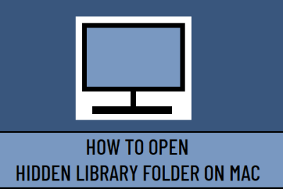Open Hidden Library Folder on Mac