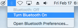 Enable Bluetooth on Mac