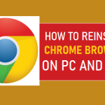 Reinstall Google Chrome on PC and Mac