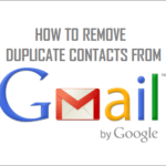 Remove Duplicate Contacts in Gmail