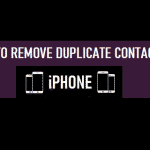 Remove Duplicate Contacts iPhone