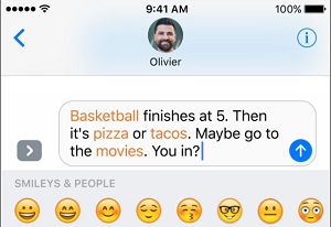 Words in Message That Can be Replaced With Emojis On iPhone