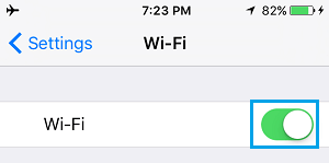 Enable WiFi on iPhone