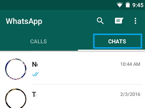 WhatsApp Chat Pantalla para Android