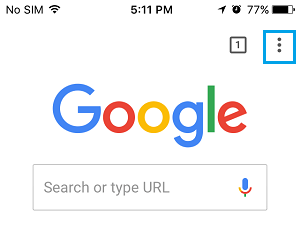 3 Dots Chrome Menu Icon