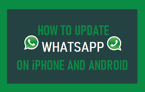 Update WhatsApp on iPhone and Android