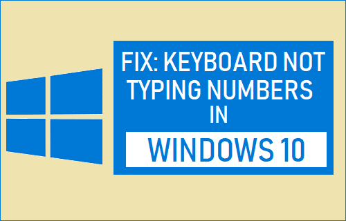 Fix: Keyboard Not Typing Numbers in Windows 10