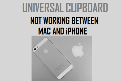 Universal Clipboard Not Working Between Mac and iPhone