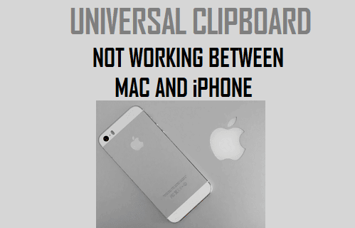 Universal Clipboard Not Working Between Mac and iPhone