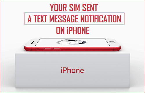 Your SIM Sent a Text Message Notification on iPhone