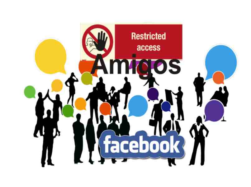lista de amigos con acceso restringido a Facebook
