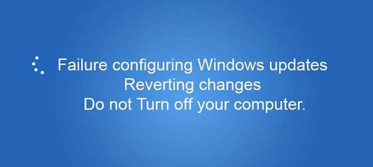Revertir el fallo de actualización de Windows: ¿Por qué mi ordenador dice que no puede configurar las actualizaciones de Windows?